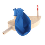 Max Balloon Powered Wooden Speed Boat Physics Science Toy Gadget Educational