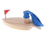 Max Balloon Powered Wooden Speed Boat Physics Science Toy Gadget Educational