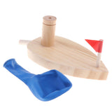 Max Balloon Powered Wooden Speed Boat Physics Science Toy Gadget Educational