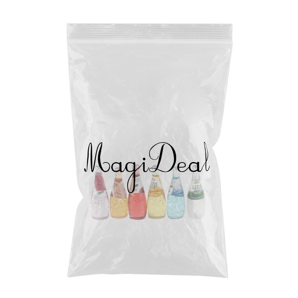 Maxbell 6 Pieces 1:12 Dollhouse Miniature Cocktail Bottles Model Kitchen Drink Accs
