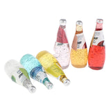 Maxbell 6 Pieces 1:12 Dollhouse Miniature Cocktail Bottles Model Kitchen Drink Accs