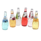 Maxbell 6 Pieces 1:12 Dollhouse Miniature Cocktail Bottles Model Kitchen Drink Accs