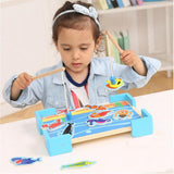 Maxbell Wooden Magnet Fishing Game Toy Set Catching Counting Pretend Play Toy Gift