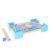 Maxbell Wooden Magnet Fishing Game Toy Set Catching Counting Pretend Play Toy Gift