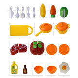 Maxbell Creative Pretend Play Kitchen Cooking Set with Accs Toy Kids Role Play Toys