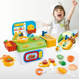 Maxbell Creative Pretend Play Kitchen Cooking Set with Accs Toy Kids Role Play Toys