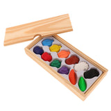 Maxbell 12 Colors Fruits Beeswax Crayons Toys for Kids Painting & Drawing Supplies