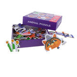 Maxbell 36 Pieces Kids Wooden Animals Puzzles Jigsaw Early Learning Educational Toy