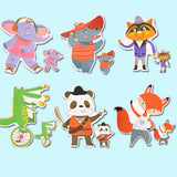 Maxbell 36 Pieces Kids Wooden Animals Puzzles Jigsaw Early Learning Educational Toy