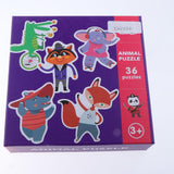 Maxbell 36 Pieces Kids Wooden Animals Puzzles Jigsaw Early Learning Educational Toy
