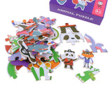 Maxbell 36 Pieces Kids Wooden Animals Puzzles Jigsaw Early Learning Educational Toy