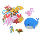 Maxbell 36 Pieces Wooden Marine Life Puzzles Jigsaw Kids Learning Educational Toys