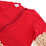 Max Baby Mop Romper Clothes Crawling Jumpsuit Cleaning Mop Suit Red 85cm