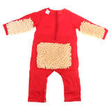 Max Baby Mop Romper Clothes Crawling Jumpsuit Cleaning Mop Suit Red 85cm