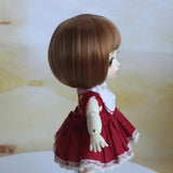 Max Adorable Doll Short Hair Bob Wig 1/8 BJD Doll Making Supplies Brown