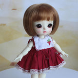 Max Adorable Doll Short Hair Bob Wig 1/8 BJD Doll Making Supplies Brown