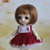 Max Adorable Doll Short Hair Bob Wig 1/8 BJD Doll Making Supplies Brown