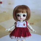 Max Adorable Doll Short Hair Bob Wig 1/8 BJD Doll Making Supplies Brown