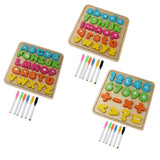 Maxbell Sorting Board Stacking Blocks Matching Wooden Board Numbers Block