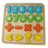 Maxbell Sorting Board Stacking Blocks Matching Wooden Board Numbers Block