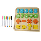 Maxbell Sorting Board Stacking Blocks Matching Wooden Board Numbers Block
