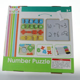 Maxbell Sorting Board Stacking Blocks Matching Wooden Board Numbers Block