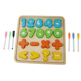 Maxbell Sorting Board Stacking Blocks Matching Wooden Board Numbers Block