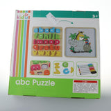 Maxbell Sorting Board Stacking Blocks Matching Wooden Board Lower Case Letters Block
