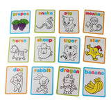 Maxbell Sorting Board Stacking Blocks Matching Wooden Board Lower Case Letters Block
