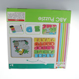 Maxbell Sorting Board Stacking Blocks Matching Wooden Board Uppercase Letter Block