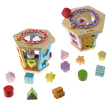Maxbell Children Wooden Toy Multi-function Hexahedral Building Block Kids Gifts A