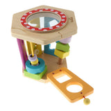 Maxbell Children Wooden Toy Multi-function Hexahedral Building Block Kids Gifts A