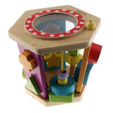Maxbell Children Wooden Toy Multi-function Hexahedral Building Block Kids Gifts A