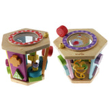 Maxbell Children Wooden Toy Multi-function Hexahedral Building Block Kids Gifts A