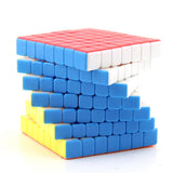 Maxbell 7x7x7 Magic Cube Speed Cube Twist Puzzle Brain Teaser Game Toy Kids Gift