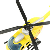 Maxbell 1:43 Scale Diecast Helicopter Model Toy Pull Back Toy for Kids Boys Yellow