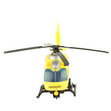 Maxbell 1:43 Scale Diecast Helicopter Model Toy Pull Back Toy for Kids Boys Yellow
