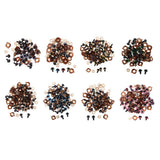 Max 100pcs Safety Doll Eyes Eyelid for DIY Teddy Bear Doll Toy Washers 12mm Brown
