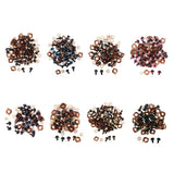 Max 100pcs Safety Doll Eyes Eyelid for DIY Teddy Bear Doll Toy Washers 12mm Brown