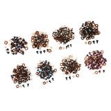 Max 100pcs Safety Doll Eyes Eyelid for DIY Teddy Bear Doll Toy Washers 12mm Brown