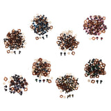 Max 100pcs Safety Doll Eyes Eyelid for DIY Teddy Bear Doll Toy Washers 12mm Brown
