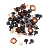 Max 100pcs Safety Doll Eyes for DIY Teddy Bear Doll Toy Washers 14mm Brown