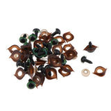 Max 100pcs Safety Doll Eyes Eyelid for DIY Teddy Bear Doll Toy Washers 12mm Green