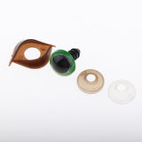 Max 100pcs Safety Doll Eyes Eyelid for DIY Teddy Bear Doll Toy Washers 12mm Green