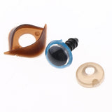 Max 100pcs Safety Doll Eyes Eyelid for DIY Teddy Bear Doll Toy Washers 14mm Blue