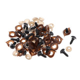 Max 100pcs Safety Doll Eyes Eyelid for DIY Teddy Bear Doll Toy Washers 12mm Clear