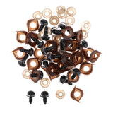 Max 100pcs Safety Doll Eyes Eyelid for DIY Teddy Bear Doll Toy Washers 12mm Clear