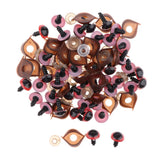 Max 100pcs Safety Doll Eyes Eyelid for DIY Teddy Bear Doll Toy Washers 14mm Red