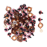 Max 100pcs Safety Doll Eyes Eyelid for DIY Teddy Bear Doll Toy Washers 14mm Red