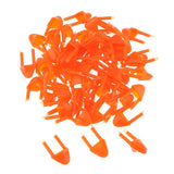 Maxbell Bag of 100 Pieces Plastic Safety Eyes Nose, For Bear Doll Stuffed Animal DIY Craft 12mm, Orange